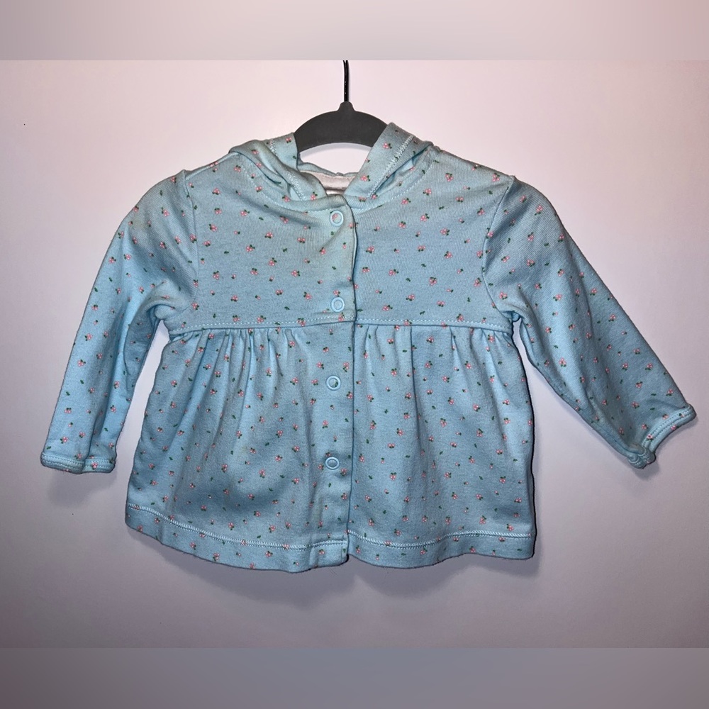 Carter’s blue cherry sweater for 6 month